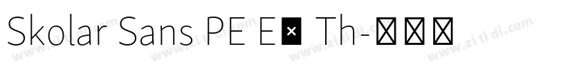Skolar Sans PE Ex Th字体转换 Skolar Sans PE Ex Th字体转换
